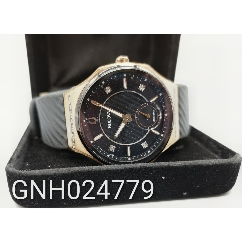 Bulova Curv Diamond Rose Gold Tone Watch 40mm [GNH024779]